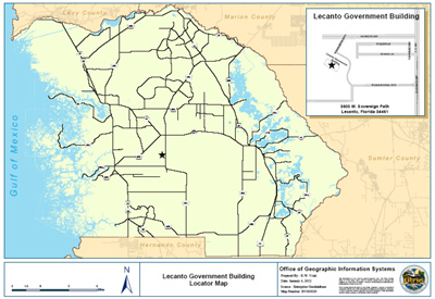 Map to the Lecanto Government Building, 3600 W. Sovereign Path, Lecanto, FL 34461 Map to the Lecanto Government Building, 3600 W. Sovereign Path, Lecanto, FL 34461